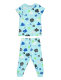 Pure Cotton Printed Round Neck Pyjama Set