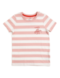 Pure Cotton Striped Crew Neck Pyjama Set