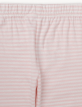 Pack of 2 Pure Cotton Ribbed Pajama Set