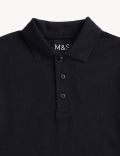 Pure Cotton Solid Polo T-Shirt