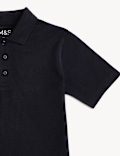 Pure Cotton Solid Polo T-Shirt