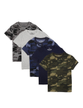 Pack of 5 Pure Cotton Crew Neck T-shirt