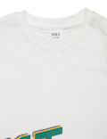 Pure Cotton Printed Round Neck T-Shirt