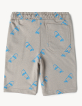 Cotton Mix Regular Fit Printed Shorts