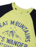 Pure Cotton Printed Crew Neck T-Shirt