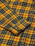 Pure Cotton Checked Spread Collar Shirt