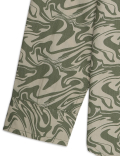 Pure Cotton Printed Spread Collar Shirt