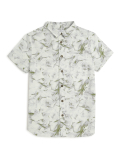 Linen Rich Marble Print Shirt