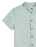 Linen Rich Tropical Print Shirt