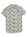 Pure Cotton Tropical Spread Collar Shirt
