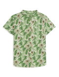 Pure Cotton Tropical Spread Collar Shirt