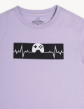 Pure Cotton Printed Round Neck T-Shirt