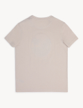 Pure Cotton Embroidered Round Neck T-Shirt