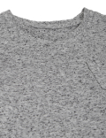Viscose Mix Self Design Crew Neck T-shirt