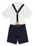 Pure Cotton Printed Button Down Collar Boys Outfit