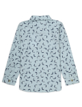 Pure Cotton Printed Spread Collar Shirt