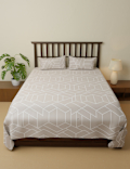 Cotton Mix Printed King Size Bedsheet Set