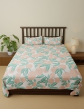 Cotton Mix Printed Double Bedsheet Set