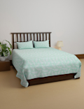Cotton Mix Printed King Size Bedsheet Set