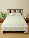 Cotton Mix Printed Super King Bedsheet Set