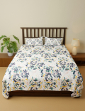 Pure Cotton Printed Super King Bedsheet Set
