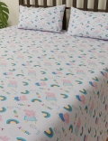 Pure Cotton Printed Single Bedsheet Set