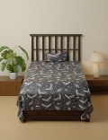 Cotton Mix Printed Single Bedsheet Set