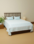 Cotton Mix Printed Super King Bedsheet Set
