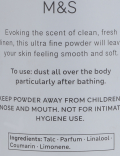 China Blue Silky Talcum Powder