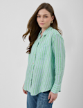 Pure Linen Striped Shirt