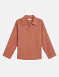 Linen Rich Longline Tunic Shirt