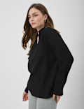 Linen Rich Longline Tunic Shirt