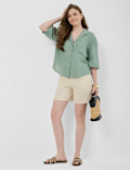 Linen Rich Drawstring Shorts