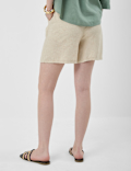 Linen Rich Drawstring Shorts