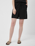 Linen Rich Drawstring Shorts