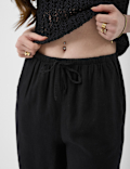 Linen Rich Drawstring Shorts