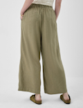 Linen Rich Striped Regular Fit Pants