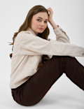 Linen Rich Pleat Front Cropped Trousers