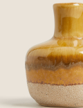 Set of 3 Reactive Glazed Bud Vases