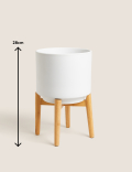 Medium Ceramic Planter with Stand