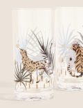 Set Of 4 Abstract Watercolour Picnic Highballs