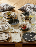 Set Of 4 Abstract Watercolour Picnic Dinner Plates
