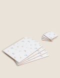 Set of 4 Floral Placemats & 4 Coasters