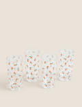 Set of 4 Oranges Picnic Highballs