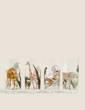 Set of 4 Jungle Picnic Highballs