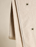 Pure Cotton Embroidered Bee Table Runner