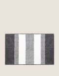 Bobble Striped Quick Dry Bath Mat