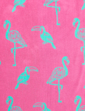 Pure Cotton Flamingo Beach Towel