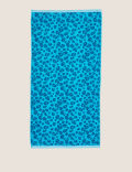 Pure Cotton Leopard Print Beach Towel