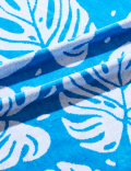 Pure Cotton Tropical Leaf Beach Towel